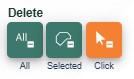 Image of Delete on click button